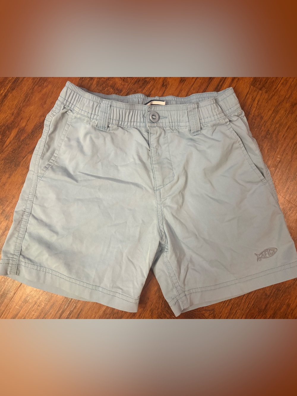 AFTCO Light Blue Kids Elastic-Waist Shorts